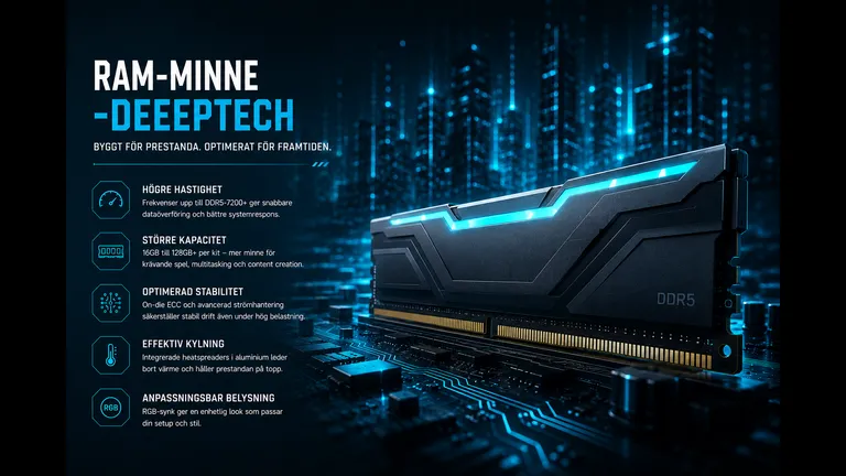 Tekniken bakom RAM-minne 2026 - DRAM-cell, refresh-cykler, DDR5-arkitektur och DDR6 på väg