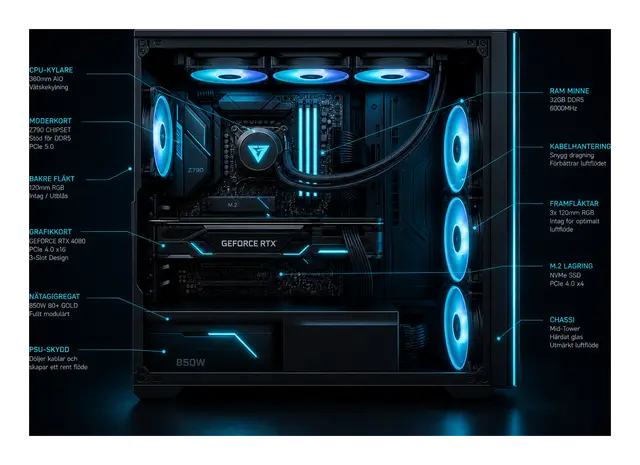 Jämförelse mellan att bygga egen gaming-PC och köpa färdigbyggd