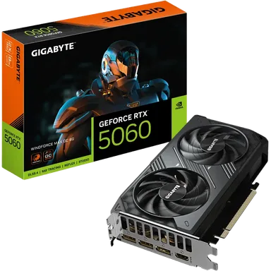 Gigabyte RTX 5060 WINDFORCE MAX OC - Bästa budget Gaming-grafikkort 2026 - betyg 7.6/10