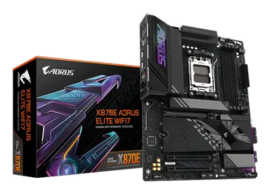 GIGABYTE X870E AORUS ELITE WIFI7 - High-end Gaming-moderkort 2026 - betyg 9.1/10